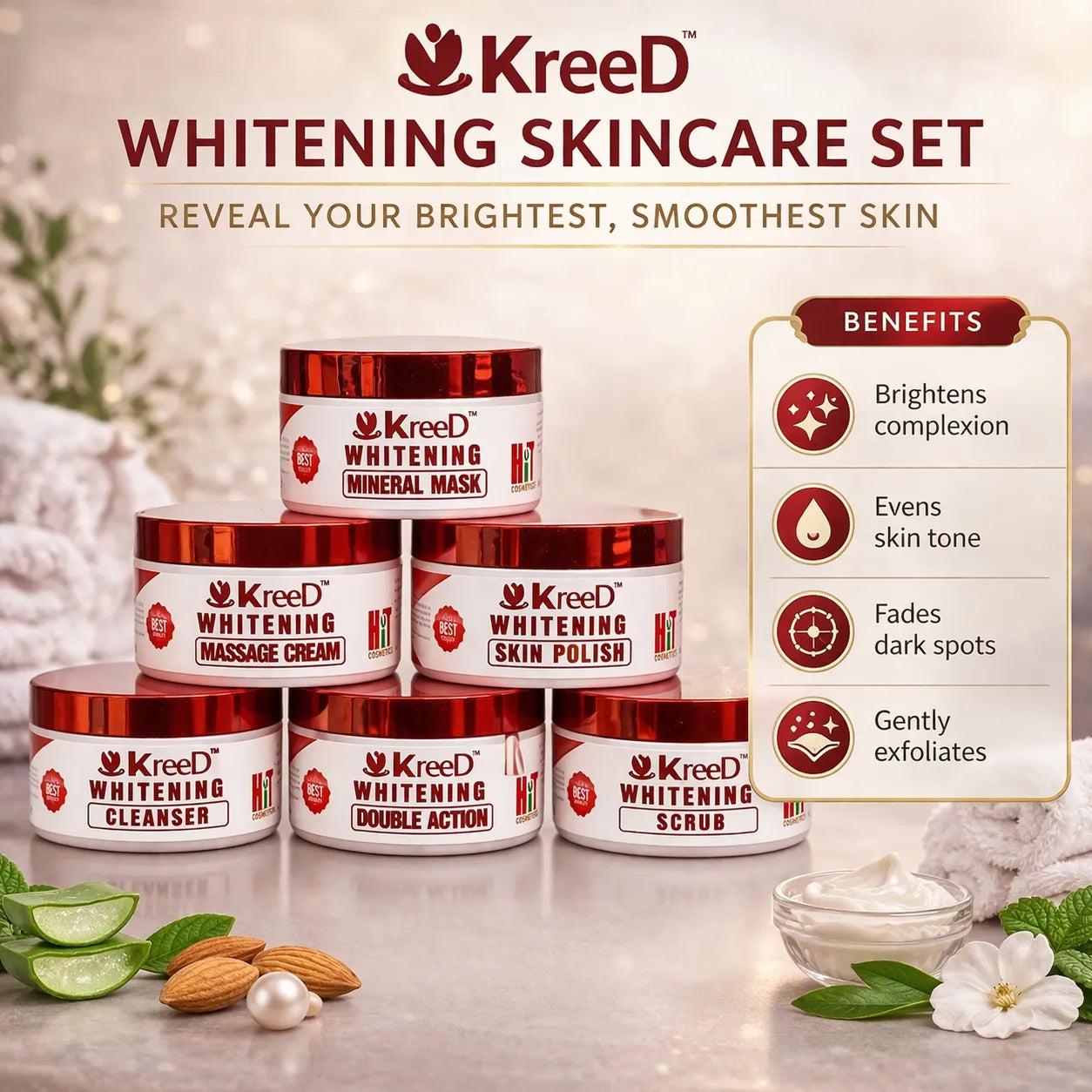 Kreed Red Rose Facial Kit