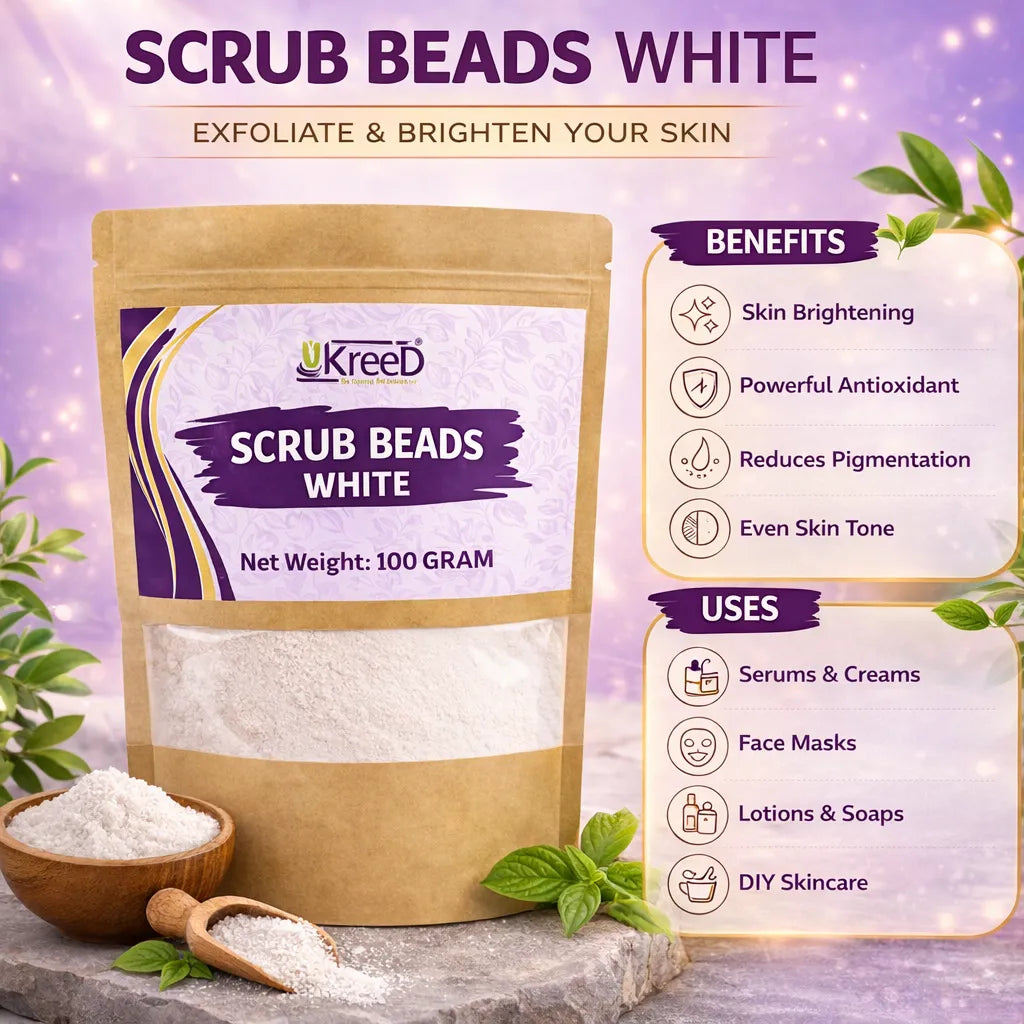 White Scrub Beads